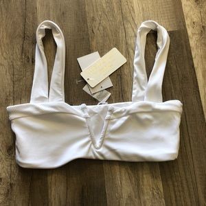 L Space Swim White Ribbed Lee Lee Top Poshmark